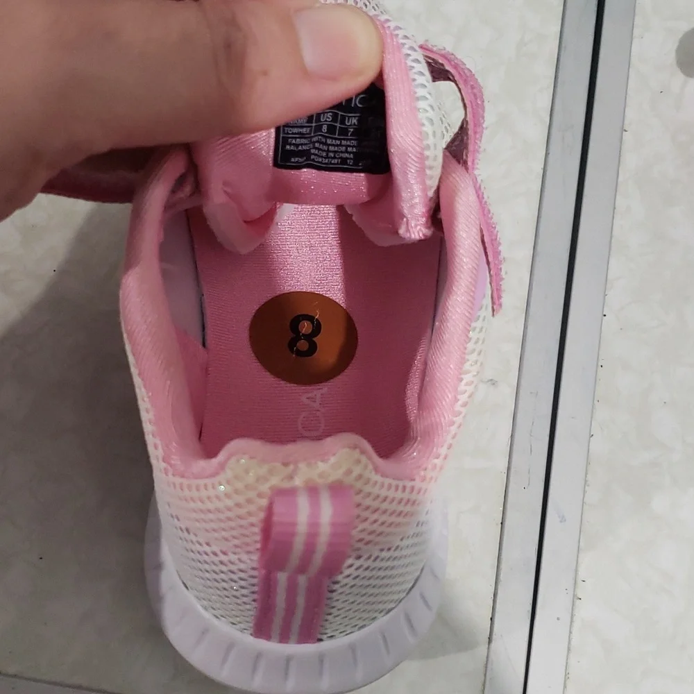 Nautica Pastel Rainbow Towhee Little Girls Sneakers Shoes‎ Sz 8